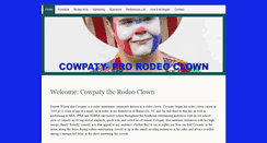 Desktop Screenshot of cowpatytherodeoclown.com