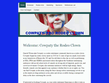 Tablet Screenshot of cowpatytherodeoclown.com